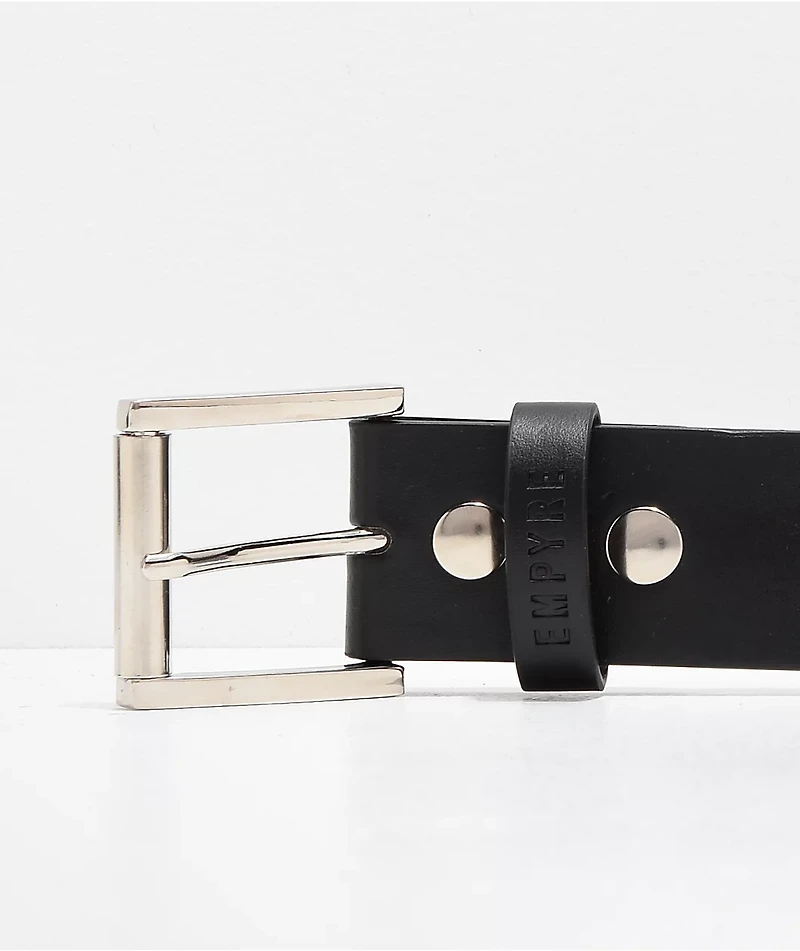 Empyre Black & Silver Studded Belt