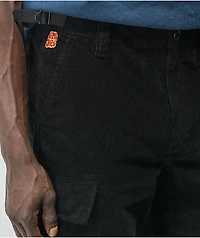 Empyre Black Corduroy Cargo Skate Pants