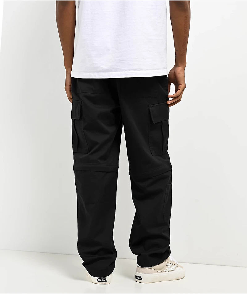 Empyre Black Zip Off Cargo Skate Pants