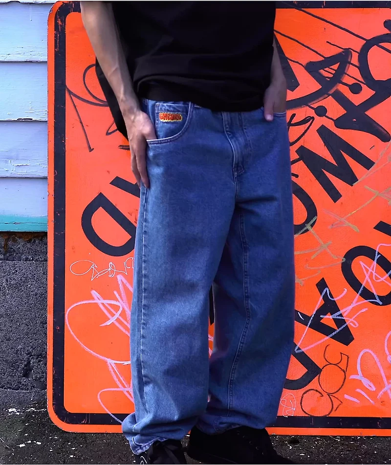 Empyre Blake Blue Wash Ultra Loose Skate Jeans