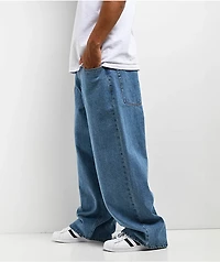 Empyre Blake Blue Wash Ultra Wide Skate Jeans