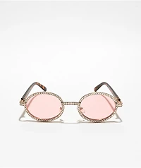 Empyre Bling Pink Round Sunglasses