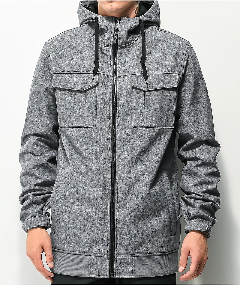 Empyre Blizzard Grey & Black 10K Snowboard Jacket
