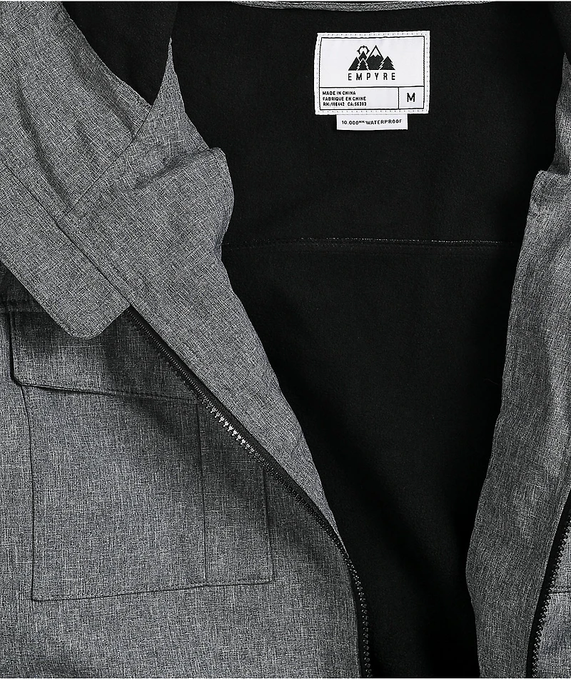 Empyre Blizzard Grey 10K Snowboard Jacket