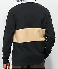 Empyre Blocked Black & Tan Rugby Shirt