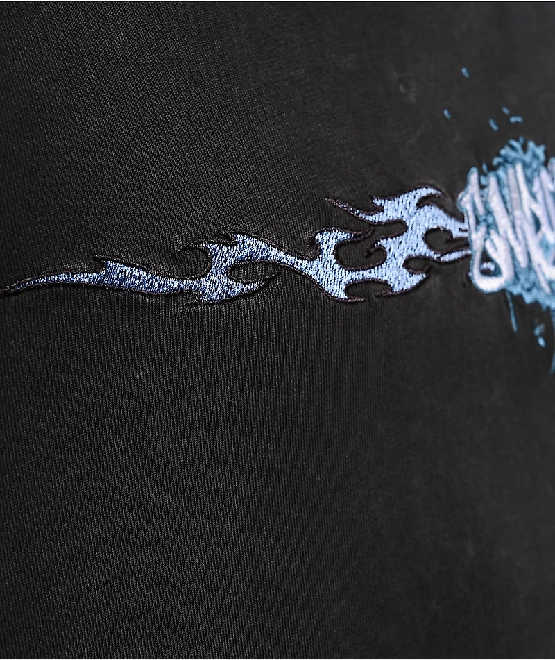 Empyre Blue Dragon Charcoal Wash Boxy T-Shirt