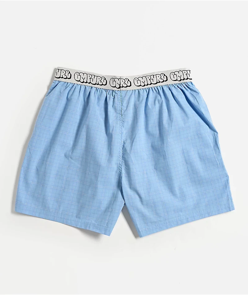 Empyre Blue Plaid Loose Boxers