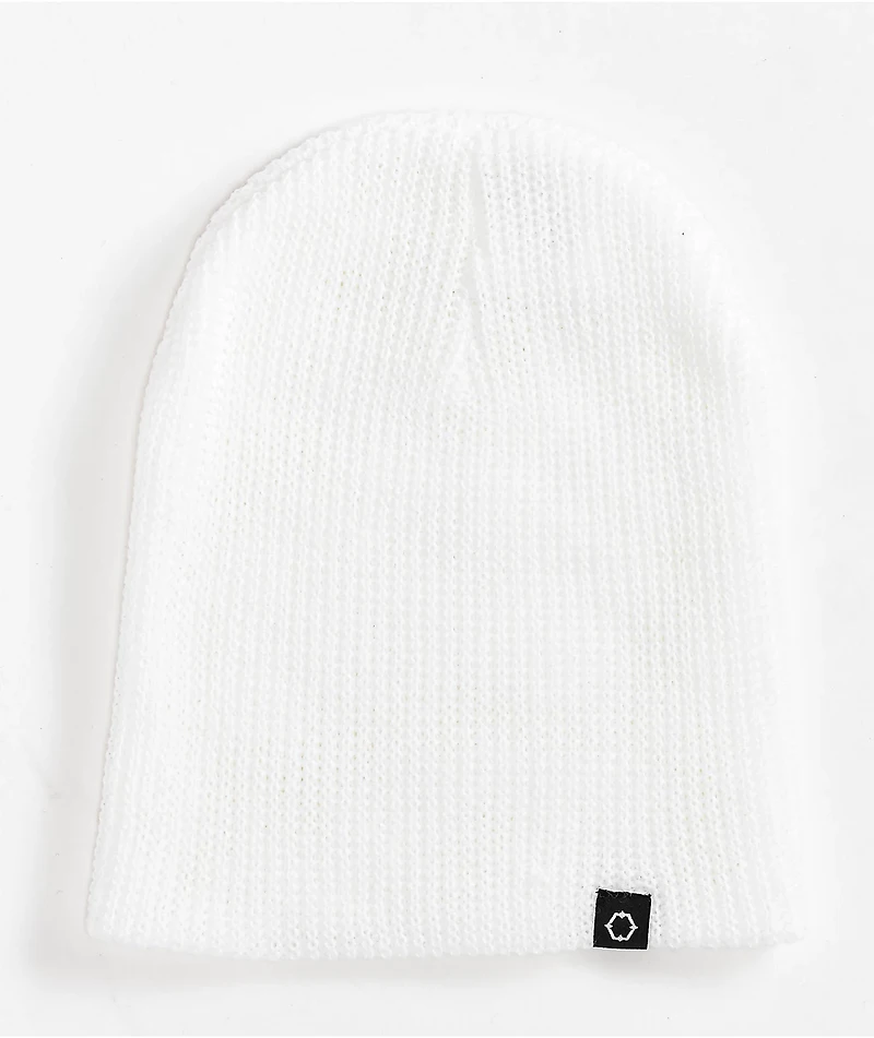 Empyre Bonus Slouch White Beanie