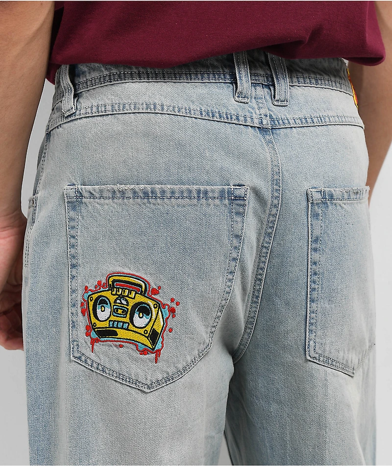 Empyre Boombox Light Wash Denim Skate Jeans