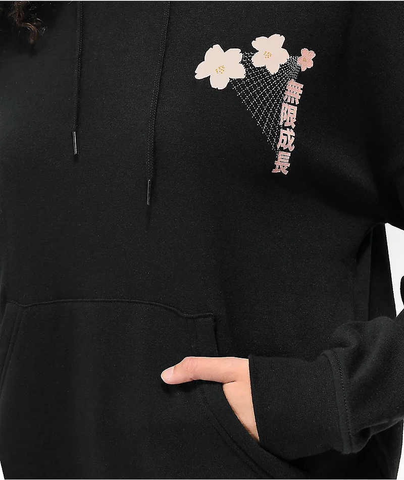 Empyre Botanical Art Black Hoodie