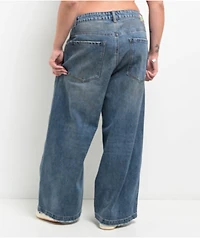 Empyre Boxcar Extent Wide Leg Blue Denim Jeans