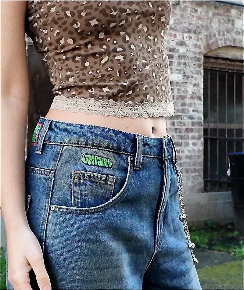 Empyre Boxcar Extent Wide Leg Blue Denim Jeans