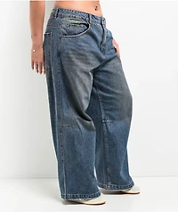 Empyre Boxcar Extent Wide Leg Blue Denim Jeans