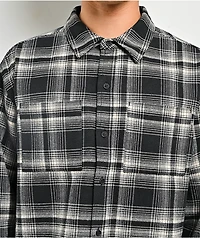 Empyre Boxy Black & White Flannel Shirt