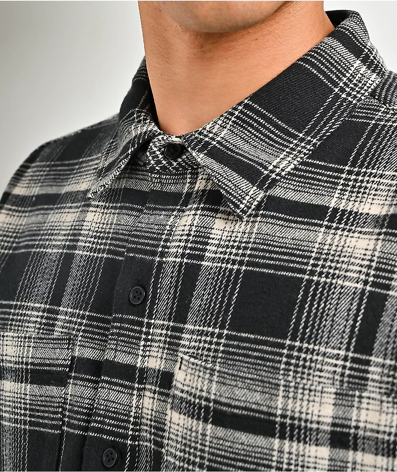 Empyre Boxy Black & White Flannel Shirt