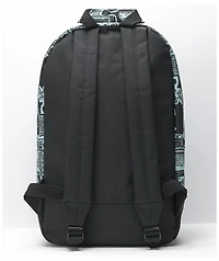 Empyre Brenda Newsprint Black & Teal Backpack