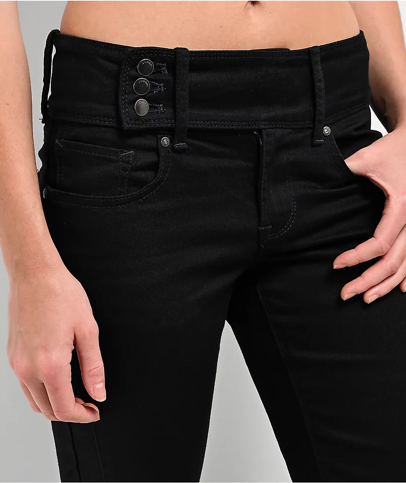 Empyre Britt Y2K Black Low Rise Flare Jeans