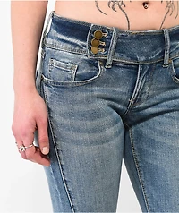 Empyre Britt Y2K Blue Low Rise Flare Jeans