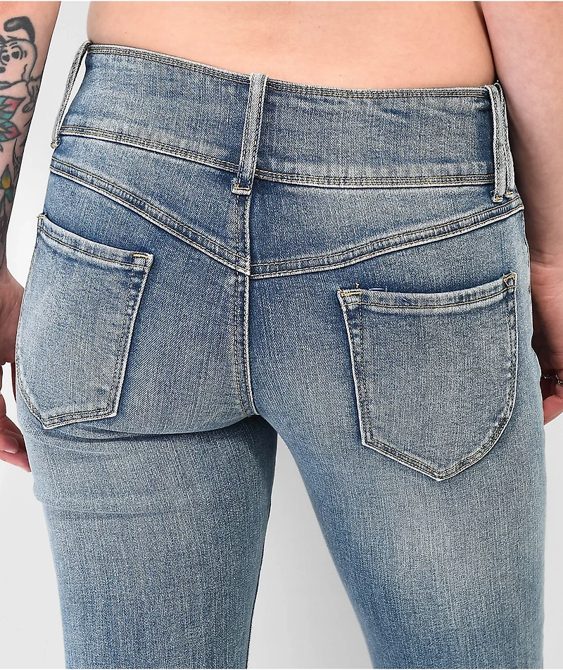 Empyre Britt Y2K Blue Low Rise Flare Jeans