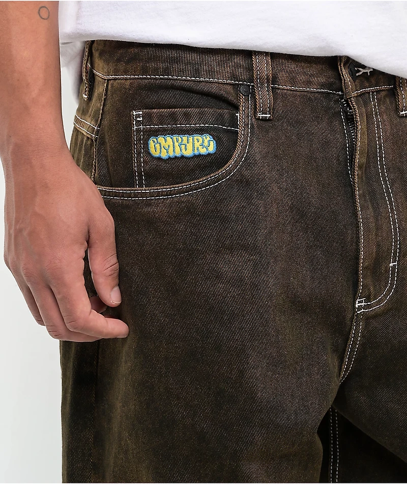 Empyre Brown Wash Ultra Loose Skate Jeans