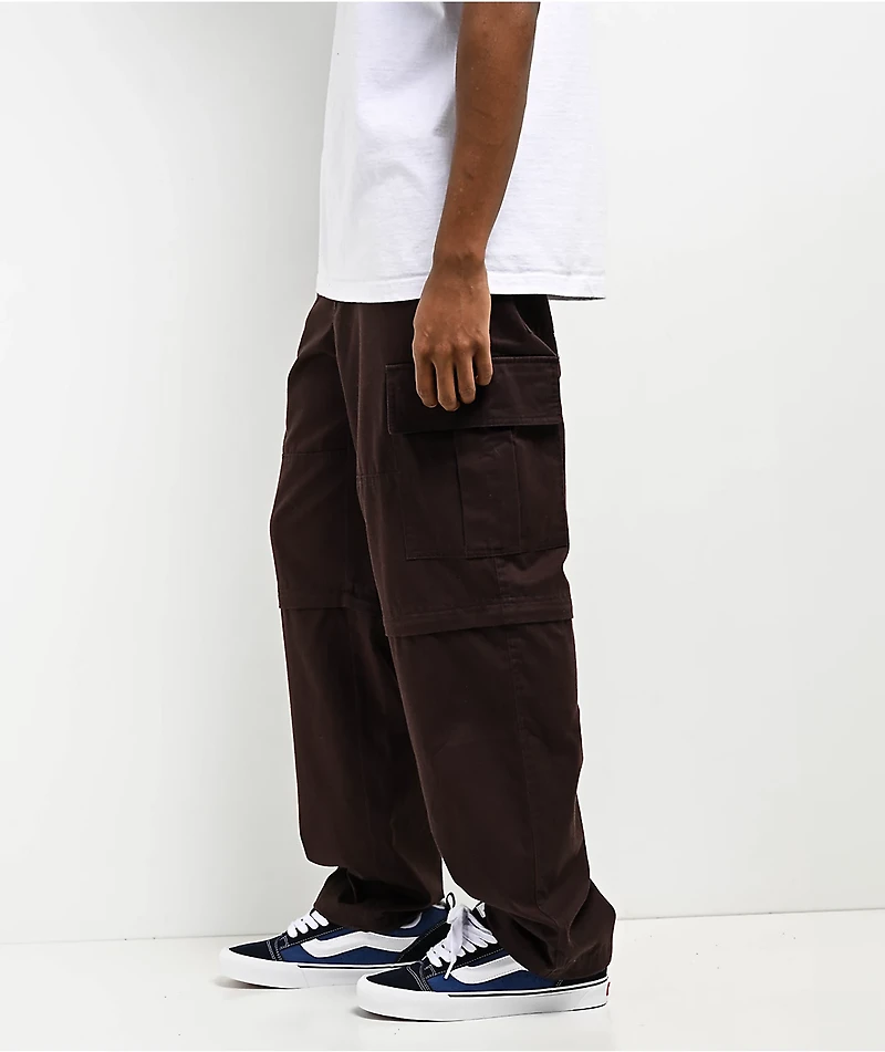 Empyre Brown Zip Off Cargo Skate Pants