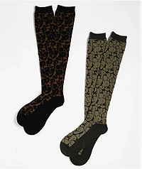 Empyre Bubble Boy 2 Pack Green & Brown Camo Snow Socks