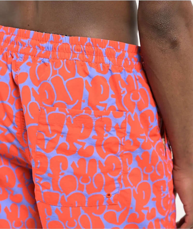Empyre Bubble Floater Grenadine & Jacaranda Board Shorts