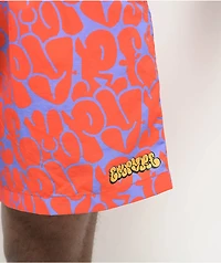 Empyre Bubble Floater Grenadine & Jacaranda Board Shorts