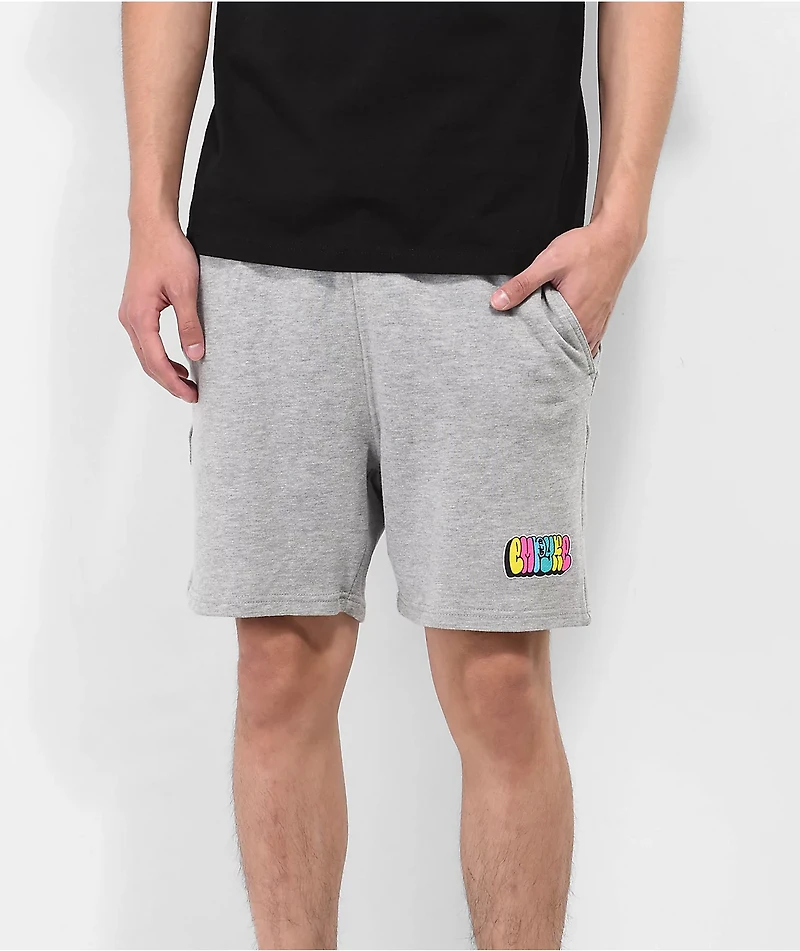 Empyre Bubble Letter Grey Shorts