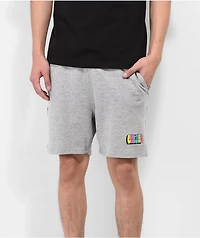 Empyre Bubble Letter Grey Shorts