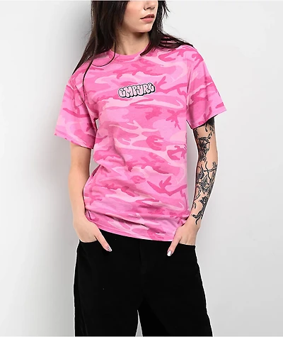 Empyre Bubble Logo Pink Camo T-Shirt