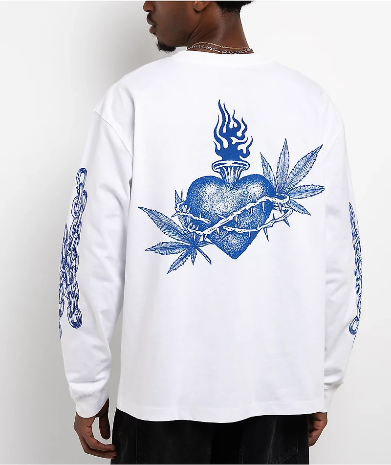 Empyre Buds And Roses White Long Sleeve T-Shirt