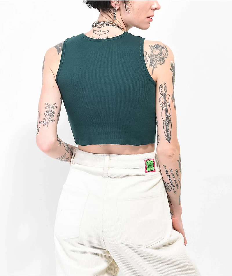 Empyre Bunney Ponderosa Green Crop Tank Top