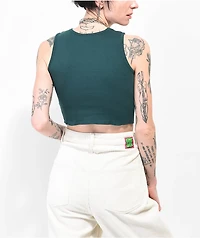 Empyre Bunney Ponderosa Green Crop Tank Top