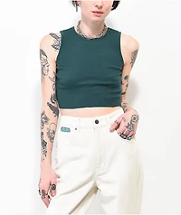 Empyre Bunney Ponderosa Green Crop Tank Top