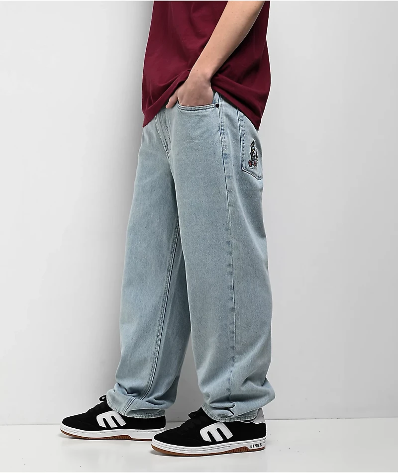 Empyre Burglar Colby Light Blue Loose Fit Skate Jeans