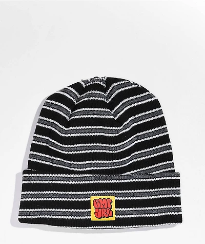 Empyre Burner Grey & Black Stripe Beanie