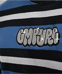 Empyre Burner Knit Blue Stripe T-Shirt