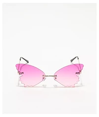 Empyre Butterfly Purple & Pink Ombre Sunglasses