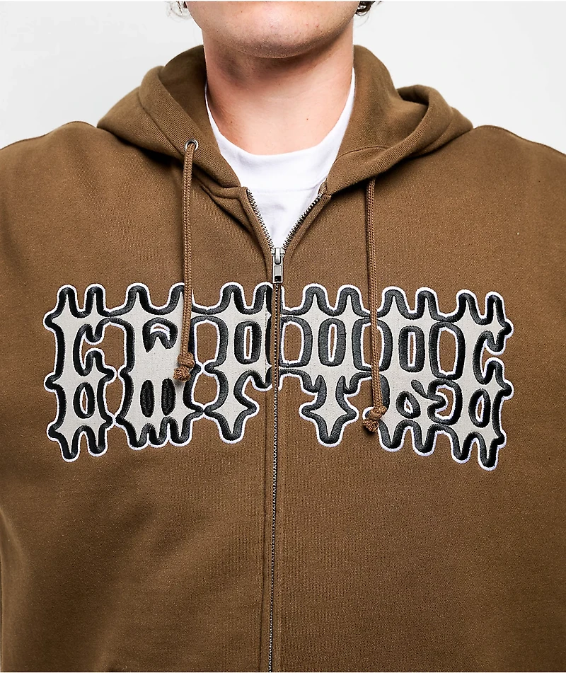 Empyre Cage Match Brown Zip Hoodie