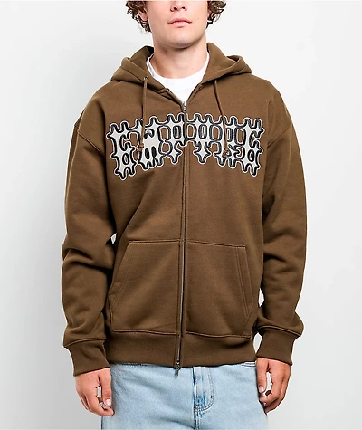 Empyre Cage Match Brown Zip Hoodie