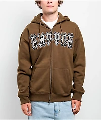 Empyre Cage Match Brown Zip Hoodie