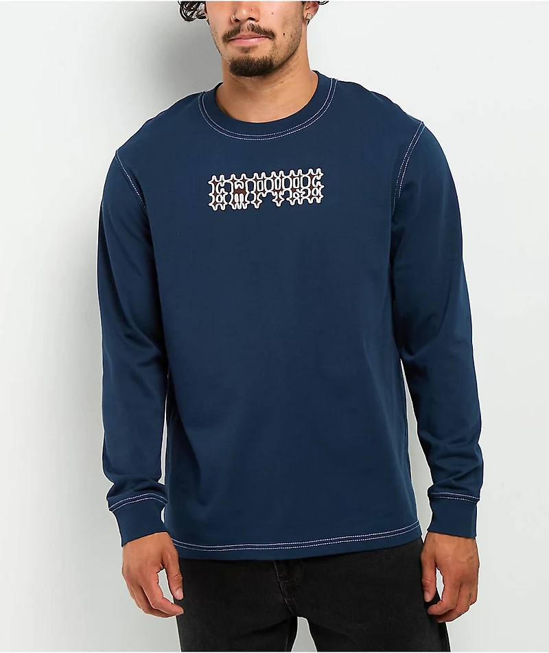 Empyre Cage Match Navy Long Sleeve T-Shirt