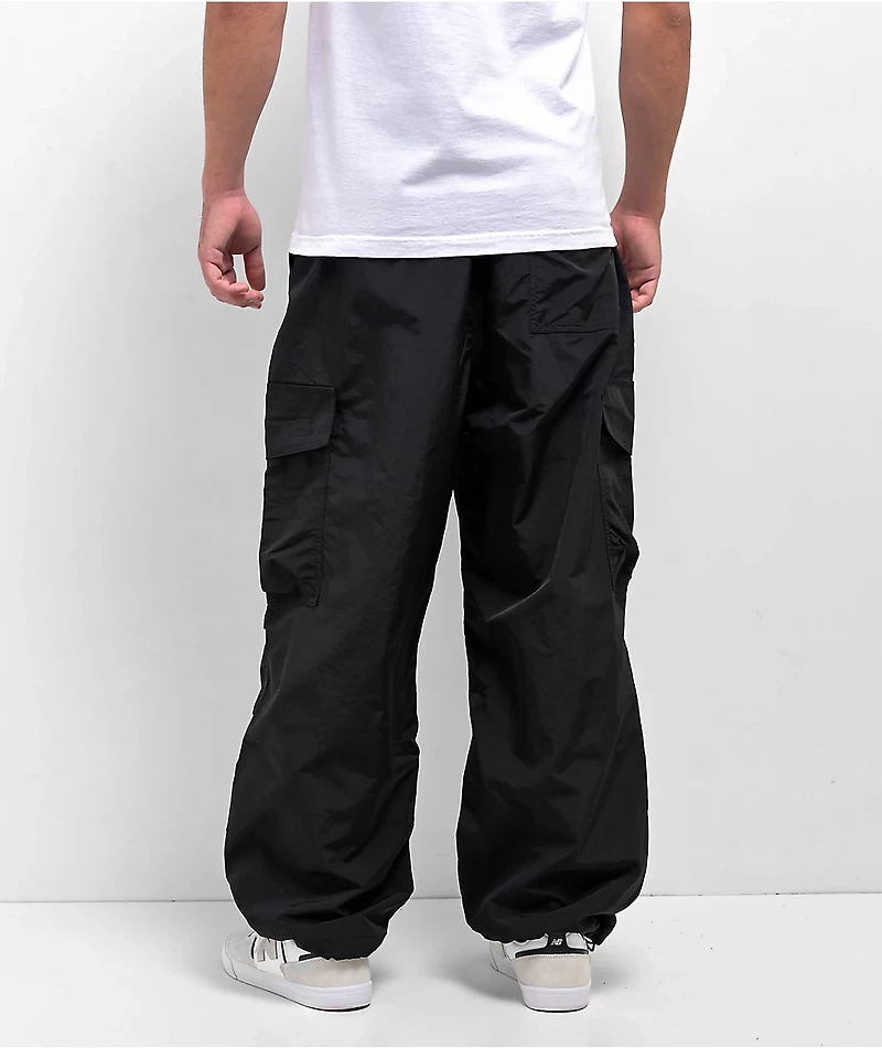 Empyre Canopy Black Cargo Parachute Pants