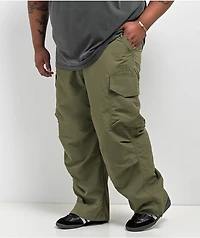 Empyre Canopy Olive Green Cargo Parachute Pants