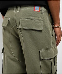 Empyre Canvas Green Ultra Loose Double Cargo Pants