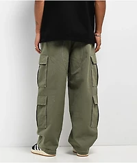Empyre Canvas Green Ultra Loose Double Cargo Pants