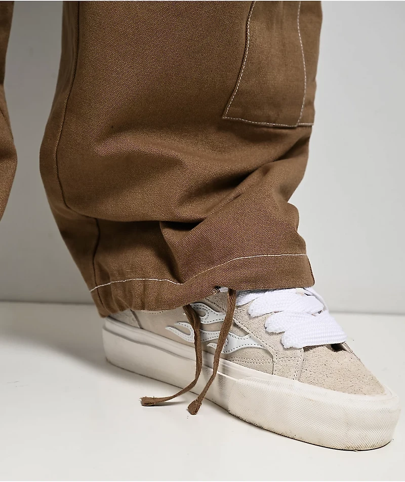 Empyre Canvas Khaki Ultra Loose Double Cargo Pants