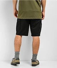 Empyre Cargo Loose Fit Black Skate Shorts
