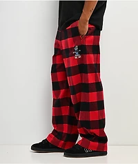 Empyre Cats Red Plaid Lounge Pants